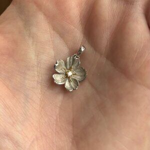 Cherry Blossom Pendant 14k Gold